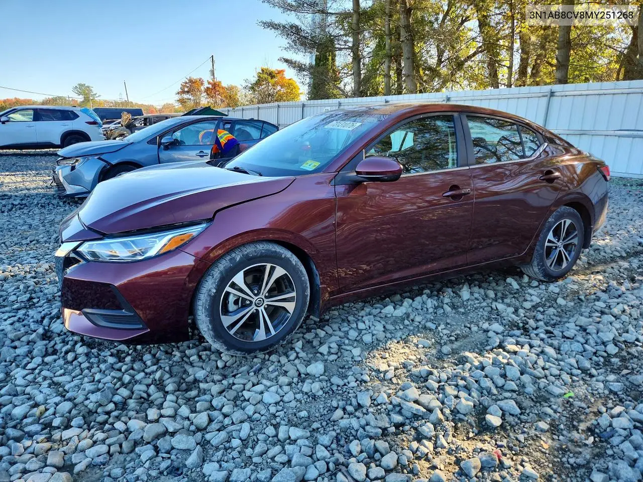 NISSAN SENTRA 2021, VIN 3N1AB8CV8MY251268