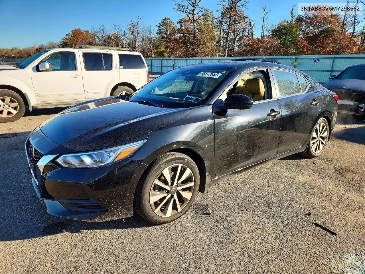 NISSAN SENTRA 2021, VIN 3N1AB8CV5MY298662