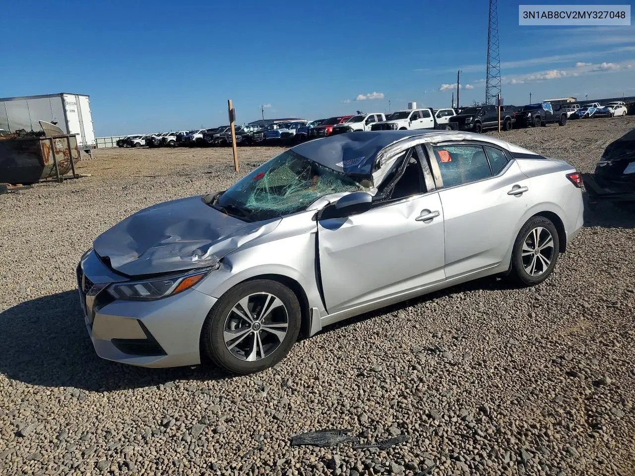 NISSAN SENTRA 2021, VIN 3N1AB8CV2MY327048