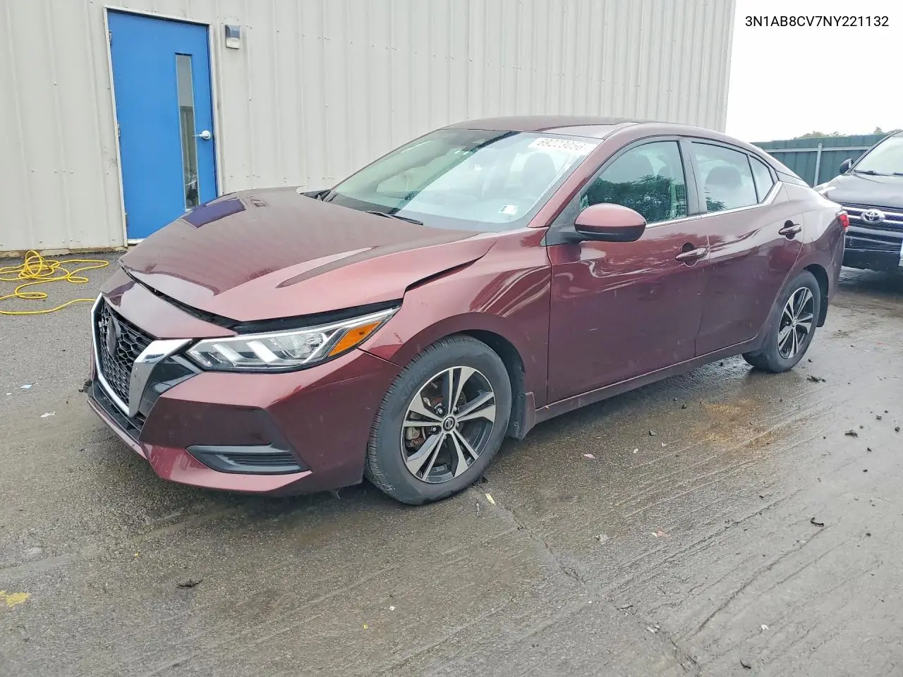 NISSAN SENTRA 2022, VIN 3N1AB8CV7NY221132