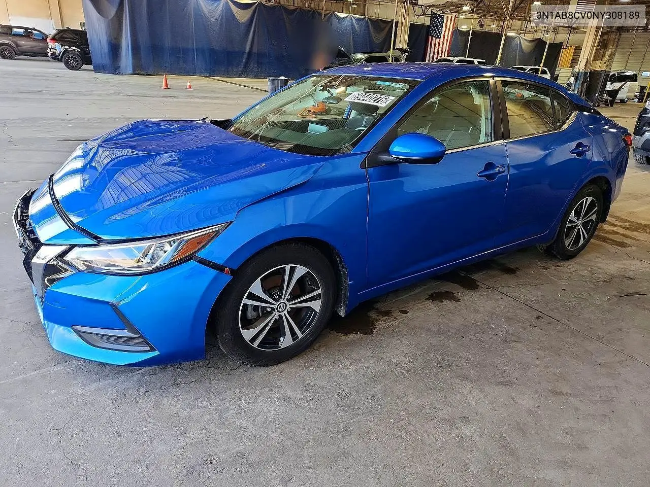 NISSAN SENTRA 2022, VIN 3N1AB8CV0NY308189