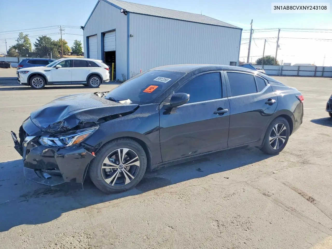 NISSAN SENTRA 2022, VIN 3N1AB8CVXNY243108