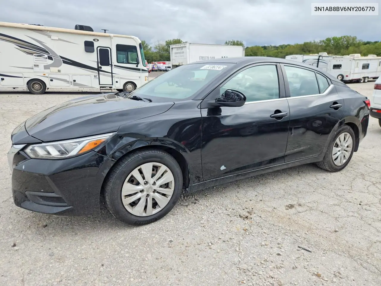 NISSAN SENTRA 2022, VIN 3N1AB8BV6NY206770
