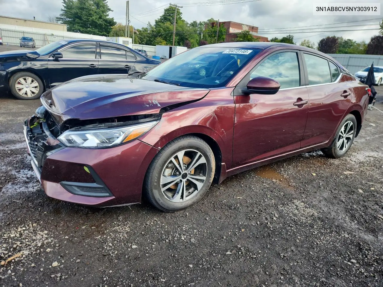NISSAN SENTRA 2022, VIN 3N1AB8CV5NY303912