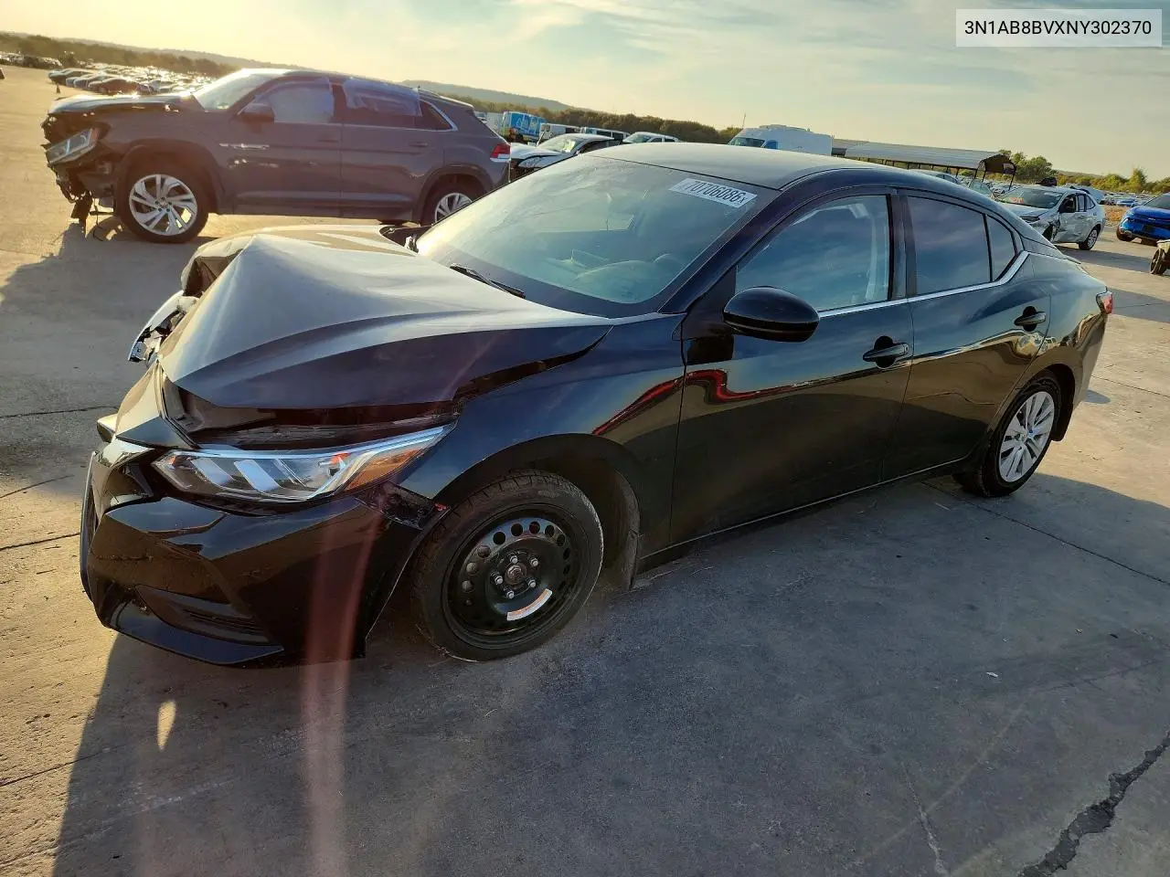 NISSAN SENTRA 2022, VIN 3N1AB8BVXNY302370