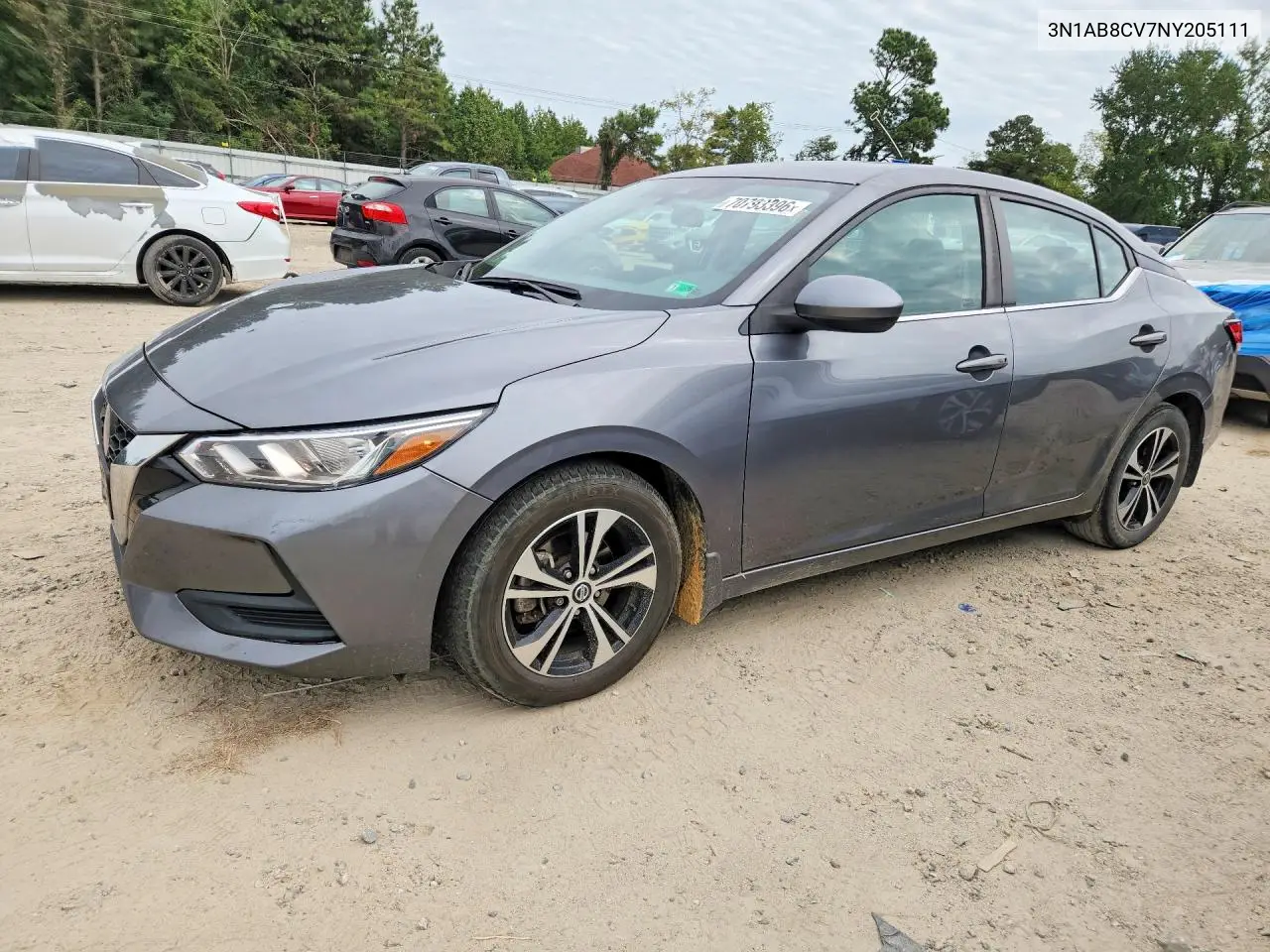NISSAN SENTRA 2022, VIN 3N1AB8CV7NY205111