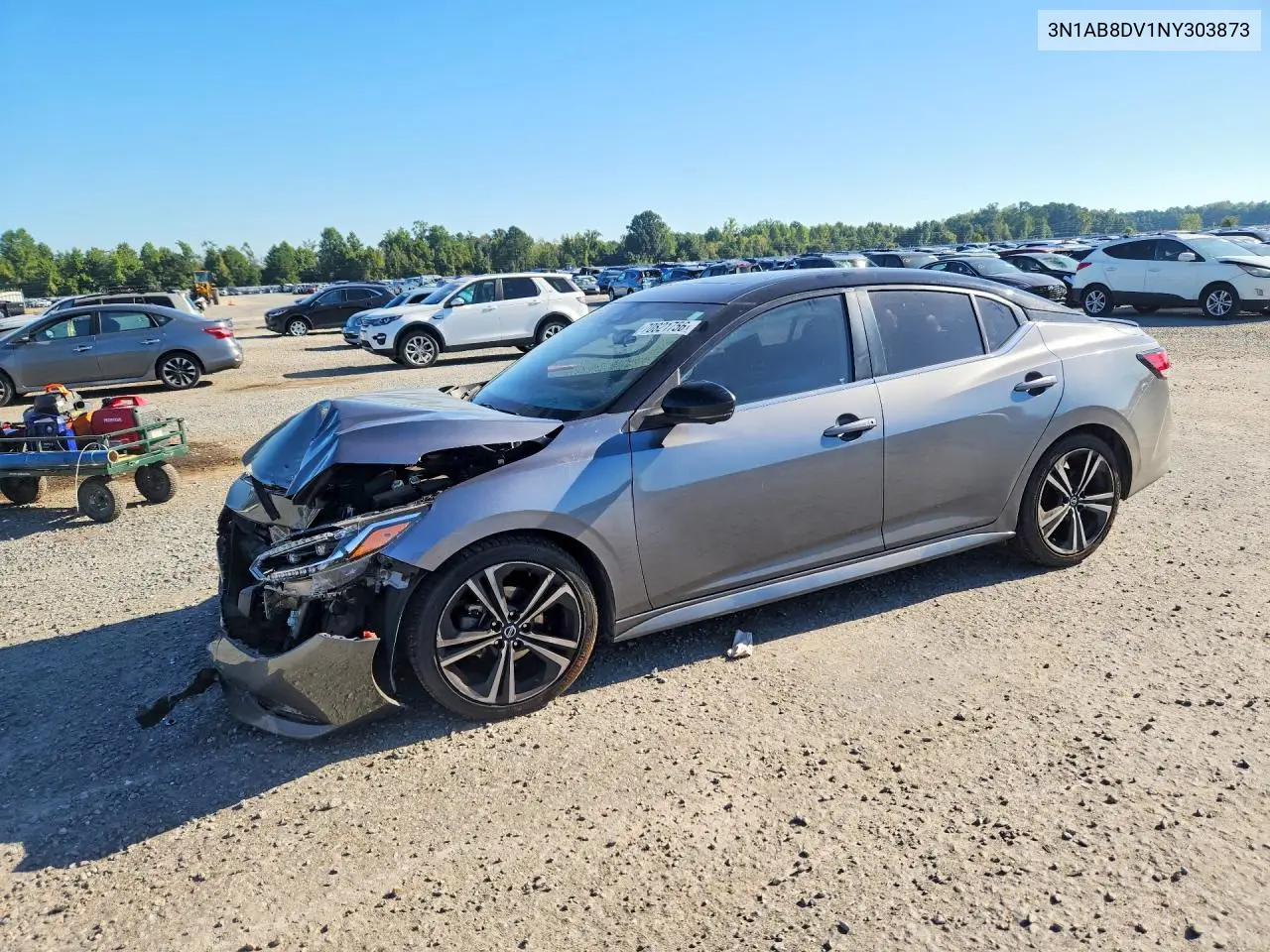 NISSAN SENTRA 2022, VIN 3N1AB8DV1NY303873
