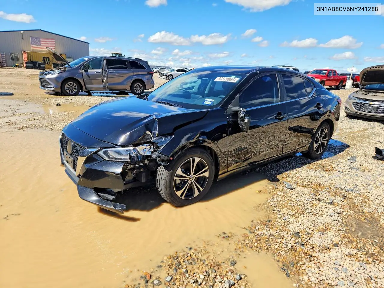 NISSAN SENTRA 2022, VIN 3N1AB8CV6NY241288