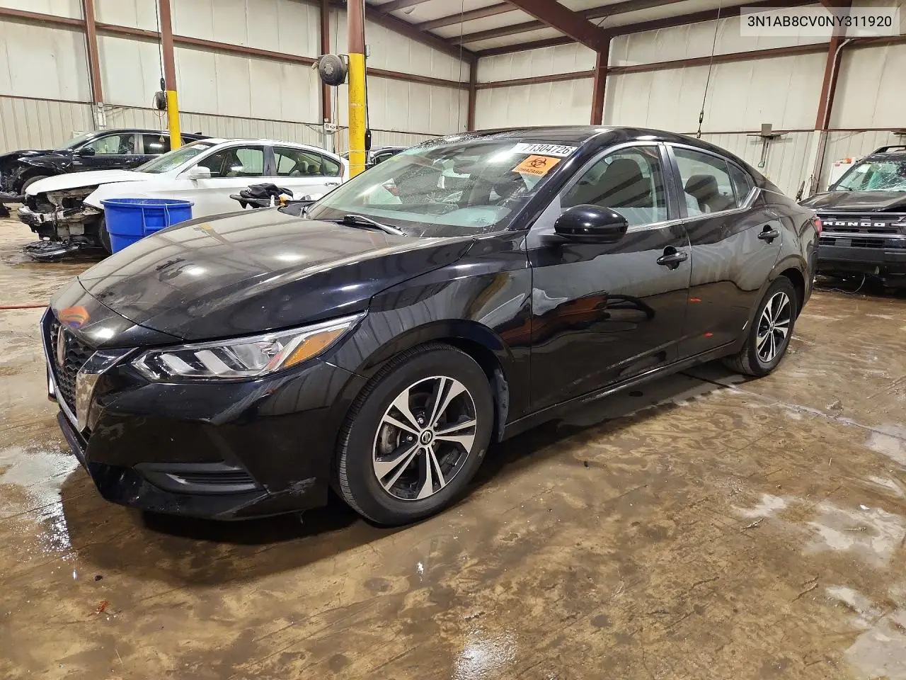 NISSAN SENTRA 2022, VIN 3N1AB8CV0NY311920