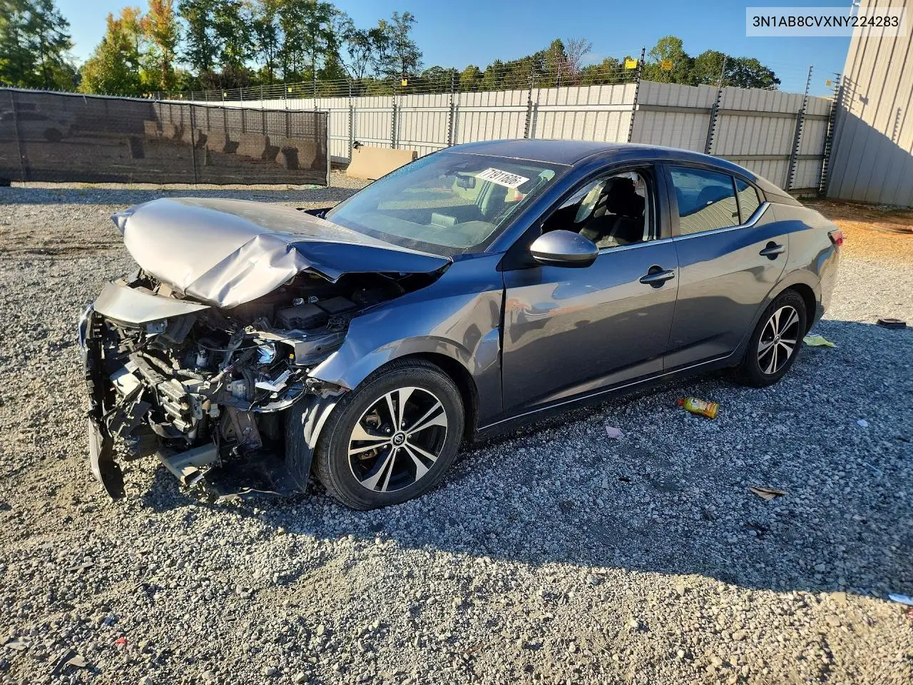 NISSAN SENTRA 2022, VIN 3N1AB8CVXNY224283