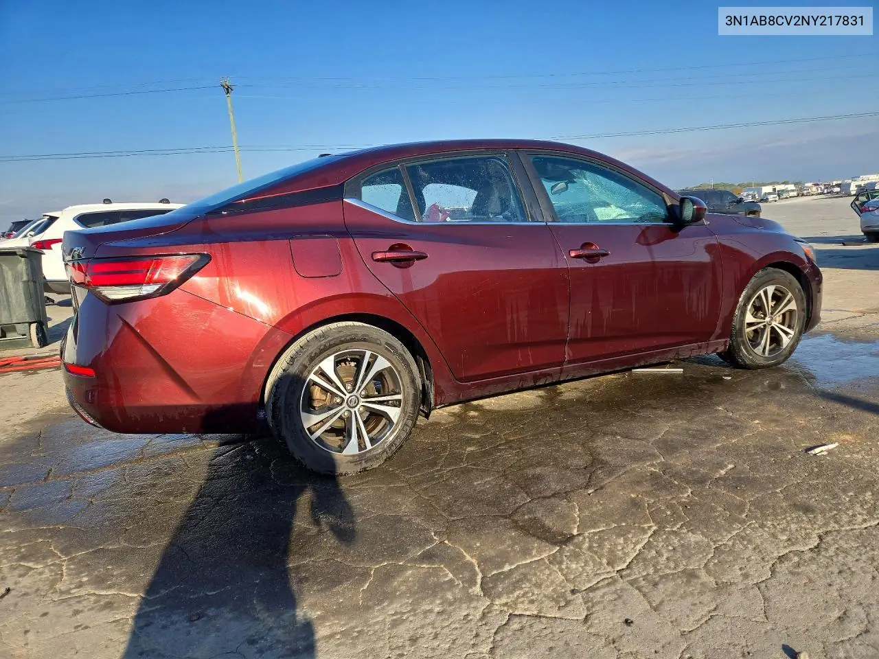 2022 NISSAN SENTRA VIN 3N1AB8CV2NY217831 — фото 3