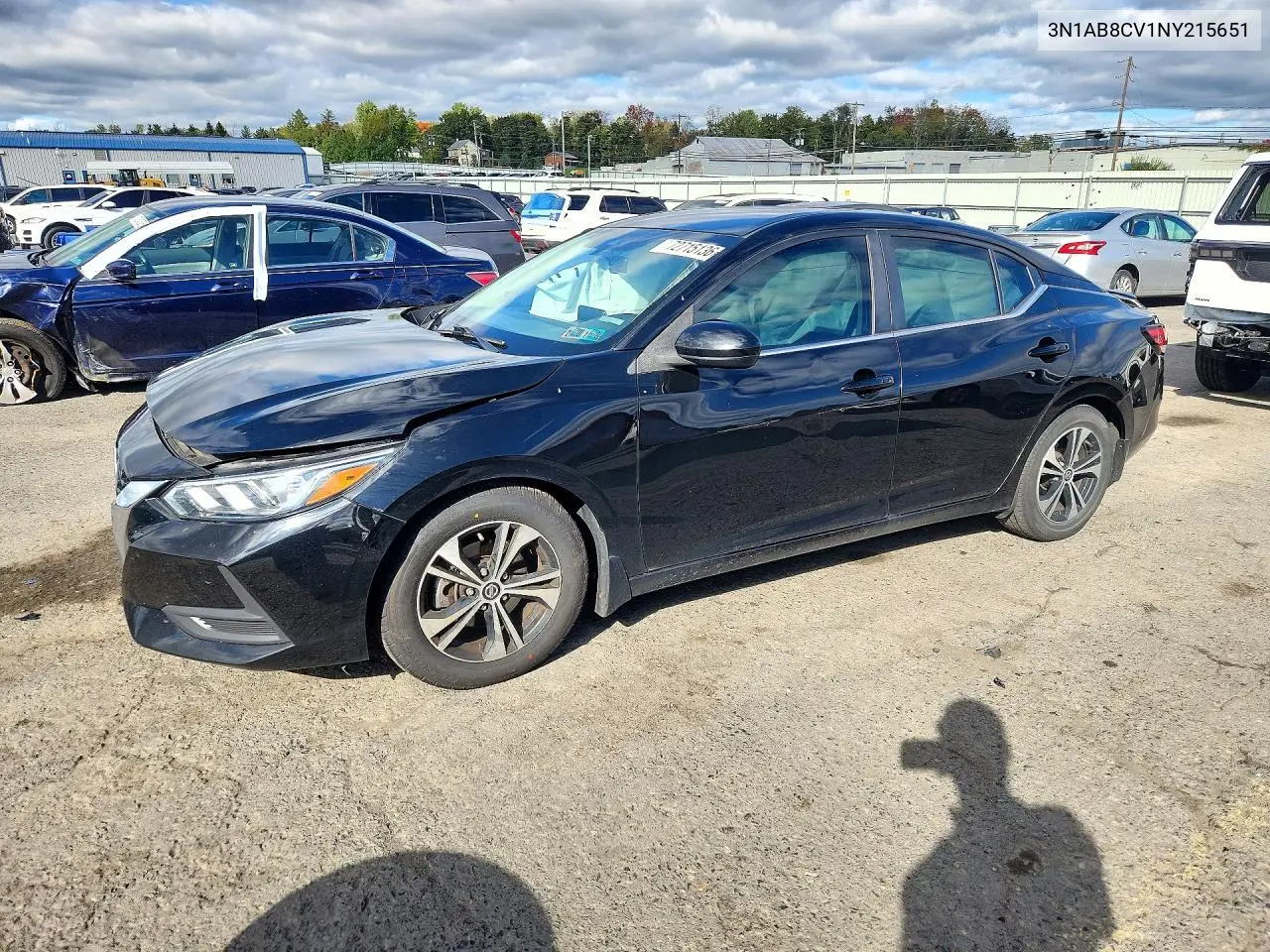 NISSAN SENTRA 2022, VIN 3N1AB8CV1NY215651