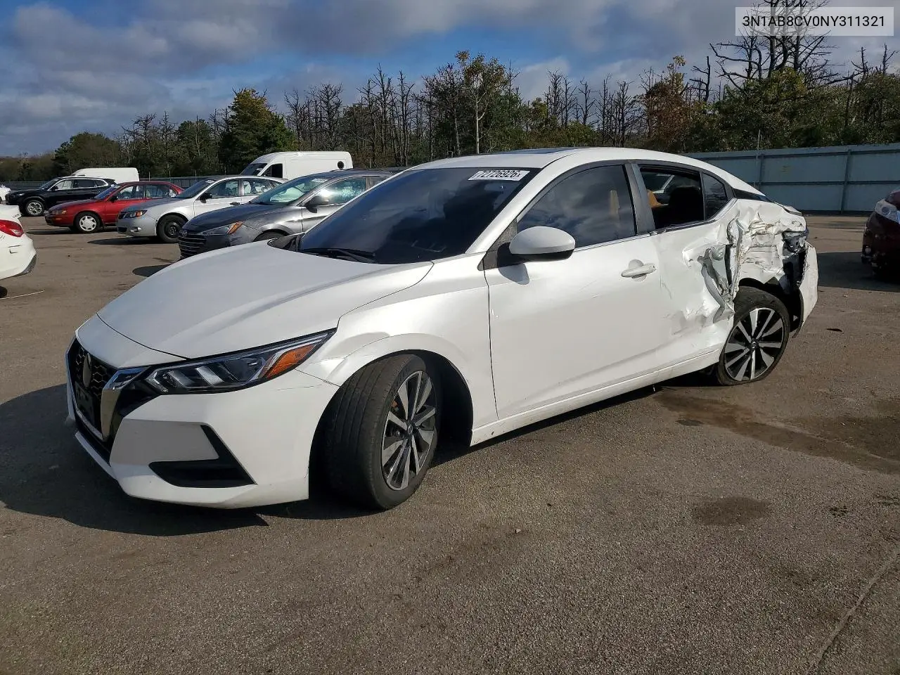 NISSAN SENTRA 2022, VIN 3N1AB8CV0NY311321