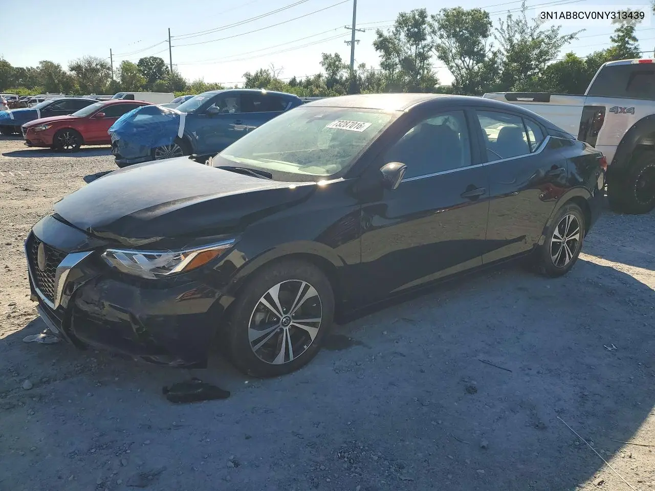 NISSAN SENTRA 2022, VIN 3N1AB8CV0NY313439
