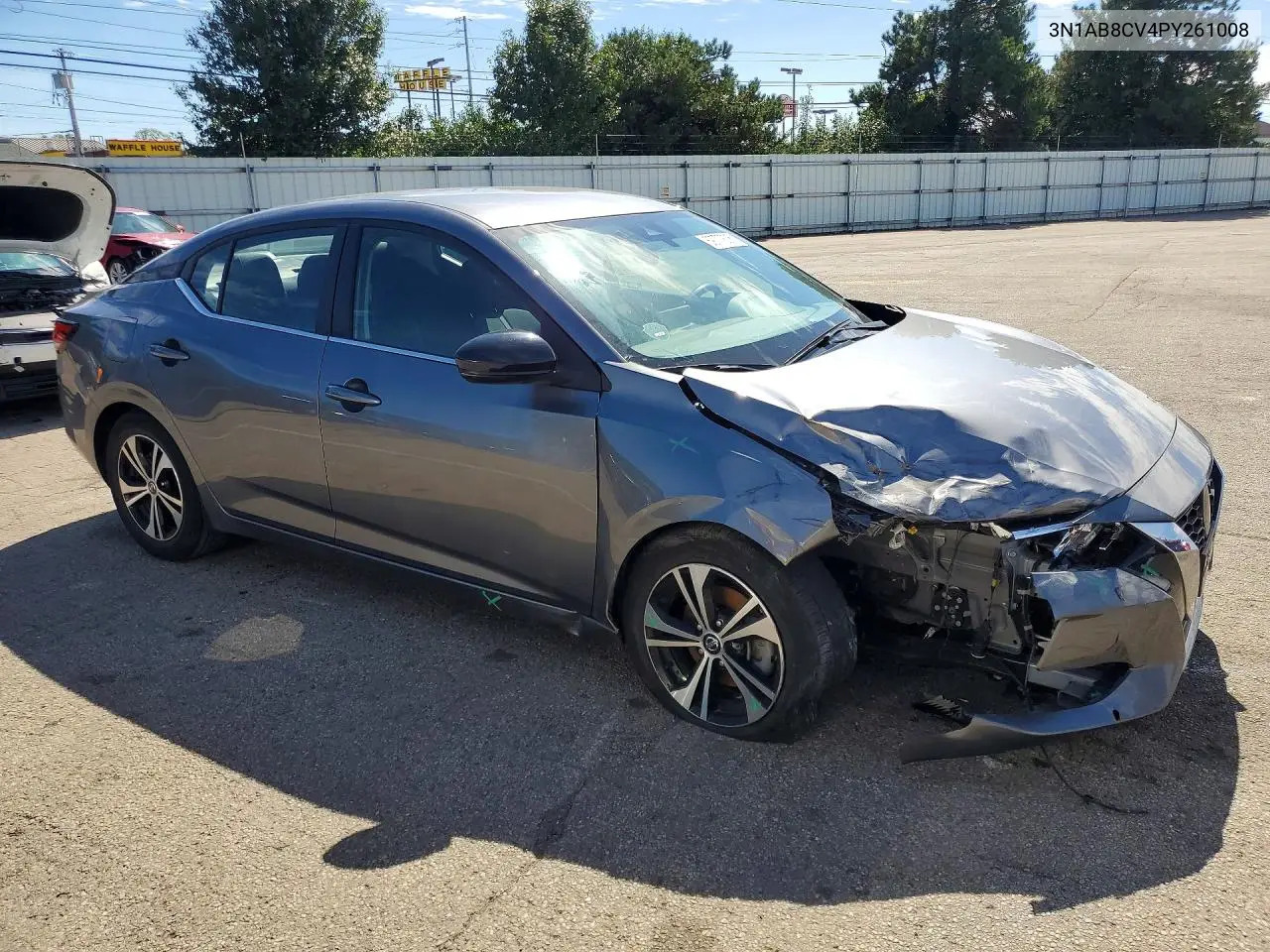 2023 NISSAN SENTRA VIN 3N1AB8CV4PY261008 — фото 4