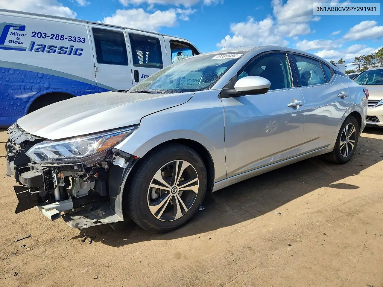 NISSAN SENTRA 2023, VIN 3N1AB8CV2PY291981
