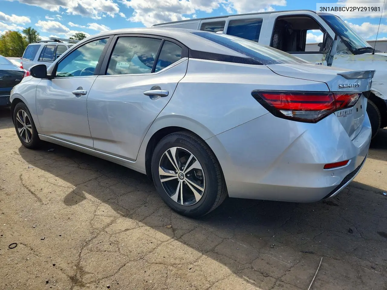 2023 NISSAN SENTRA VIN 3N1AB8CV2PY291981 — фото 2