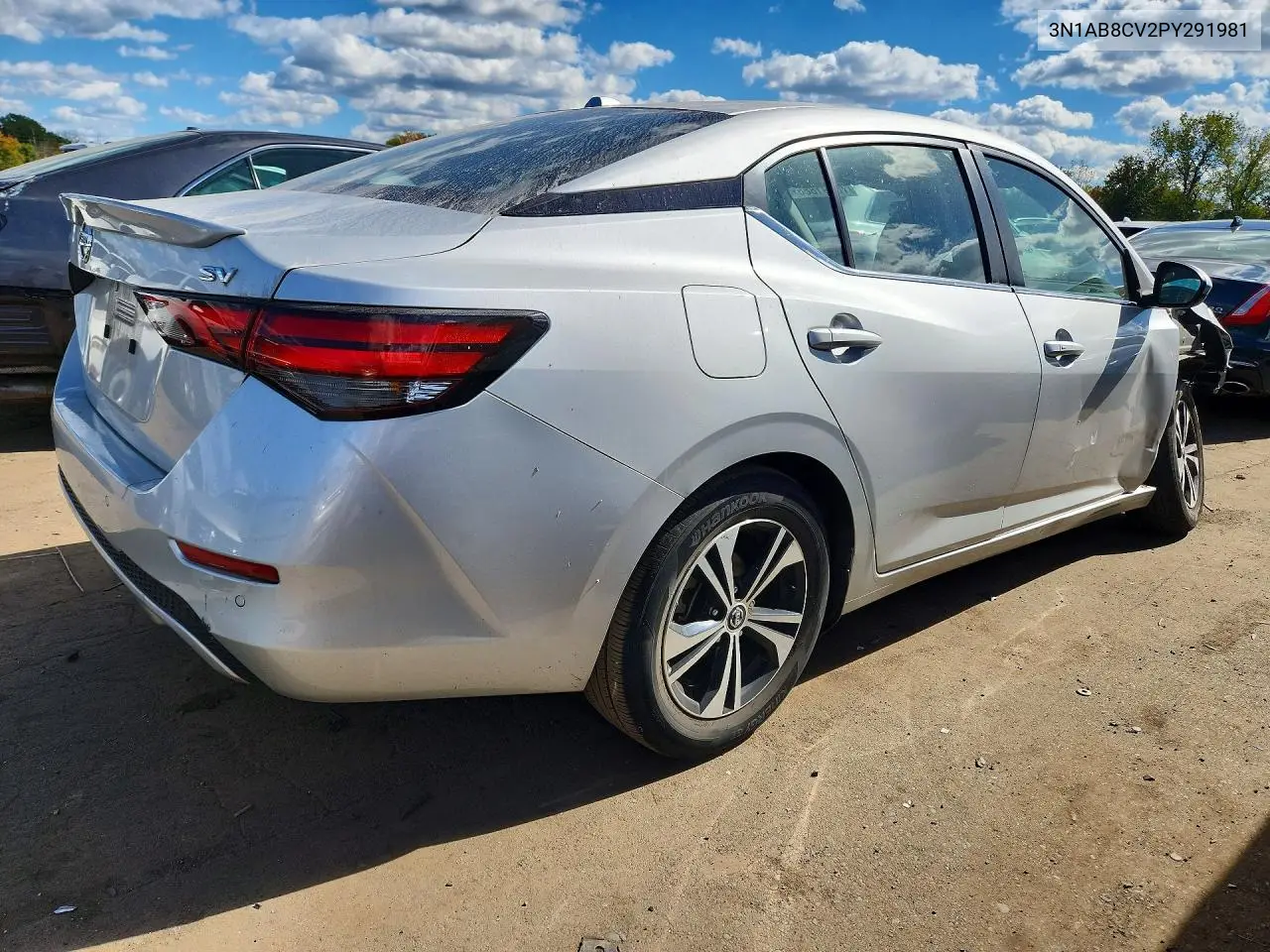2023 NISSAN SENTRA VIN 3N1AB8CV2PY291981 — фото 3