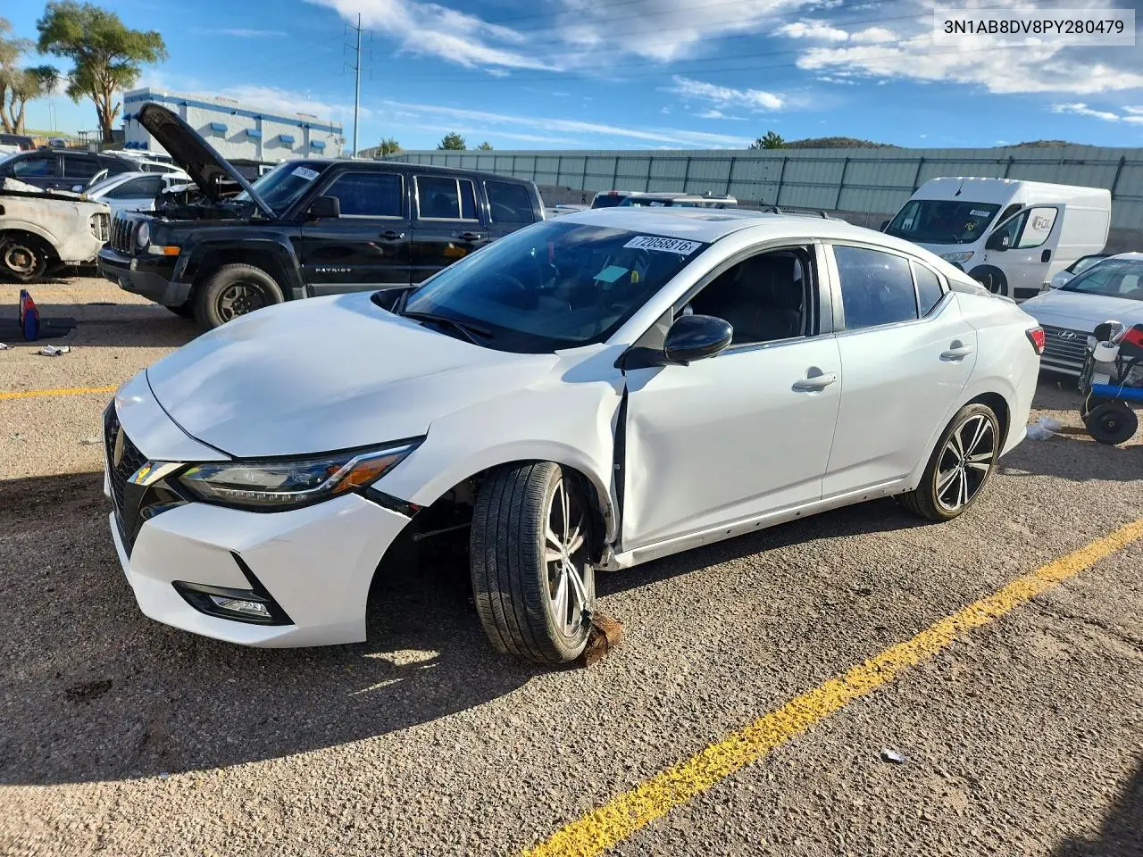 NISSAN SENTRA 2023, VIN 3N1AB8DV8PY280479