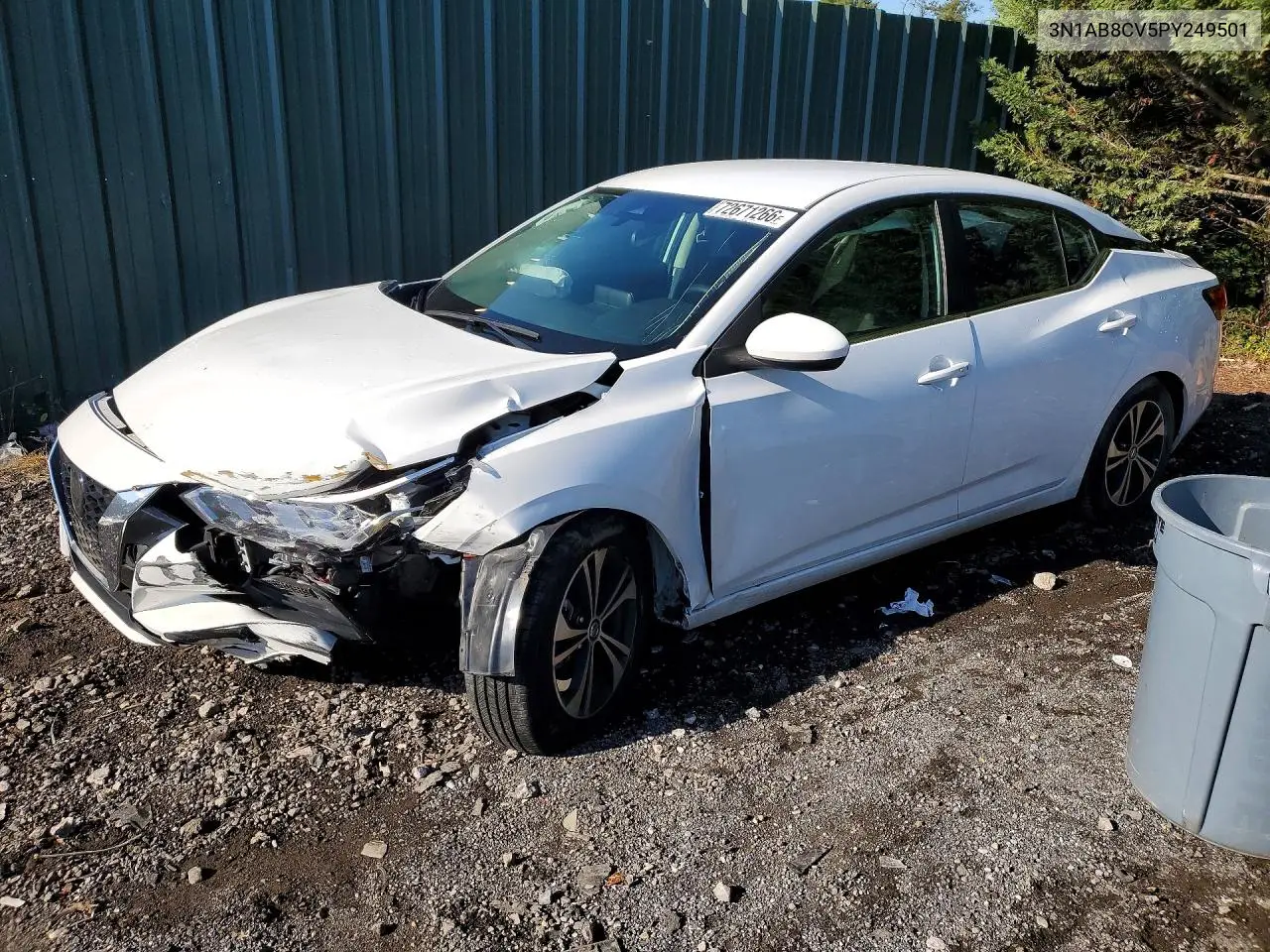 NISSAN SENTRA 2023, VIN 3N1AB8CV5PY249501