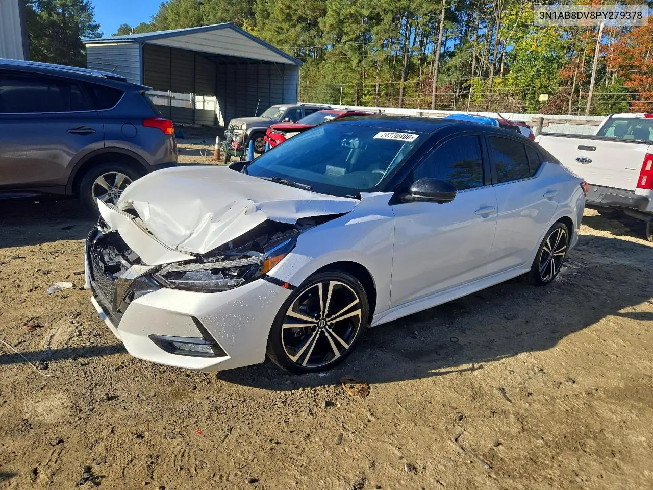 NISSAN SENTRA 2023, VIN 3N1AB8DV8PY279378