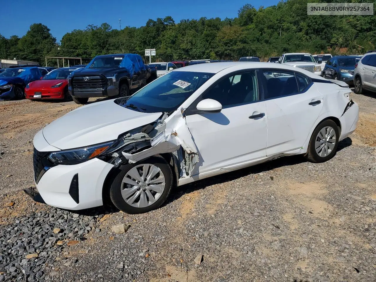 NISSAN SENTRA 2024, VIN 3N1AB8BV0RY257364