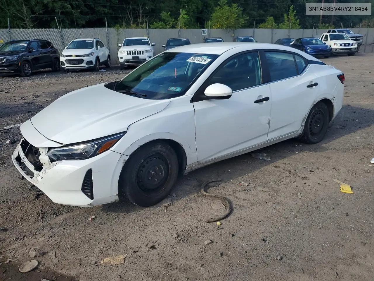 NISSAN SENTRA 2024, VIN 3N1AB8BV4RY218454
