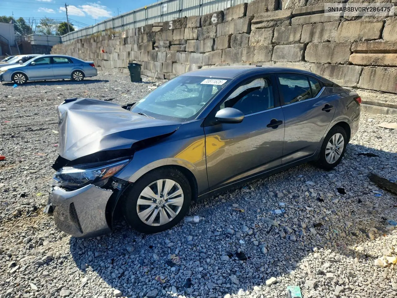 NISSAN SENTRA 2024, VIN 3N1AB8BV0RY286475