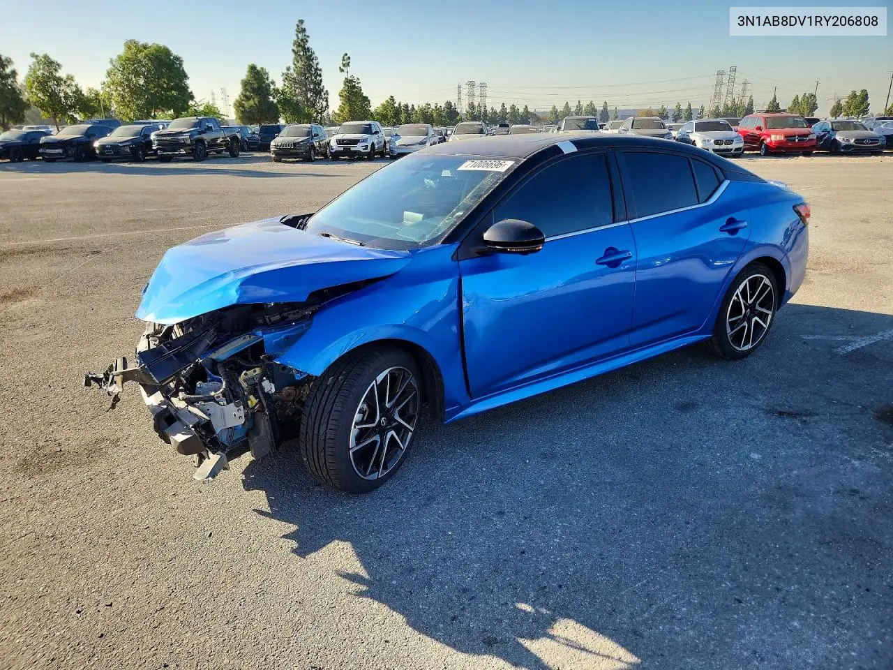 NISSAN SENTRA 2024, VIN 3N1AB8DV1RY206808