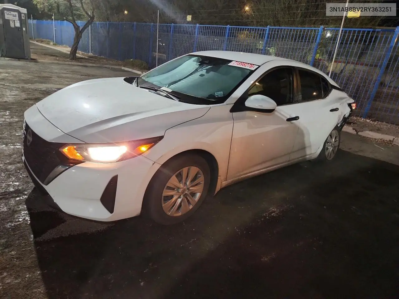 NISSAN SENTRA 2024, VIN 3N1AB8BV2RY363251