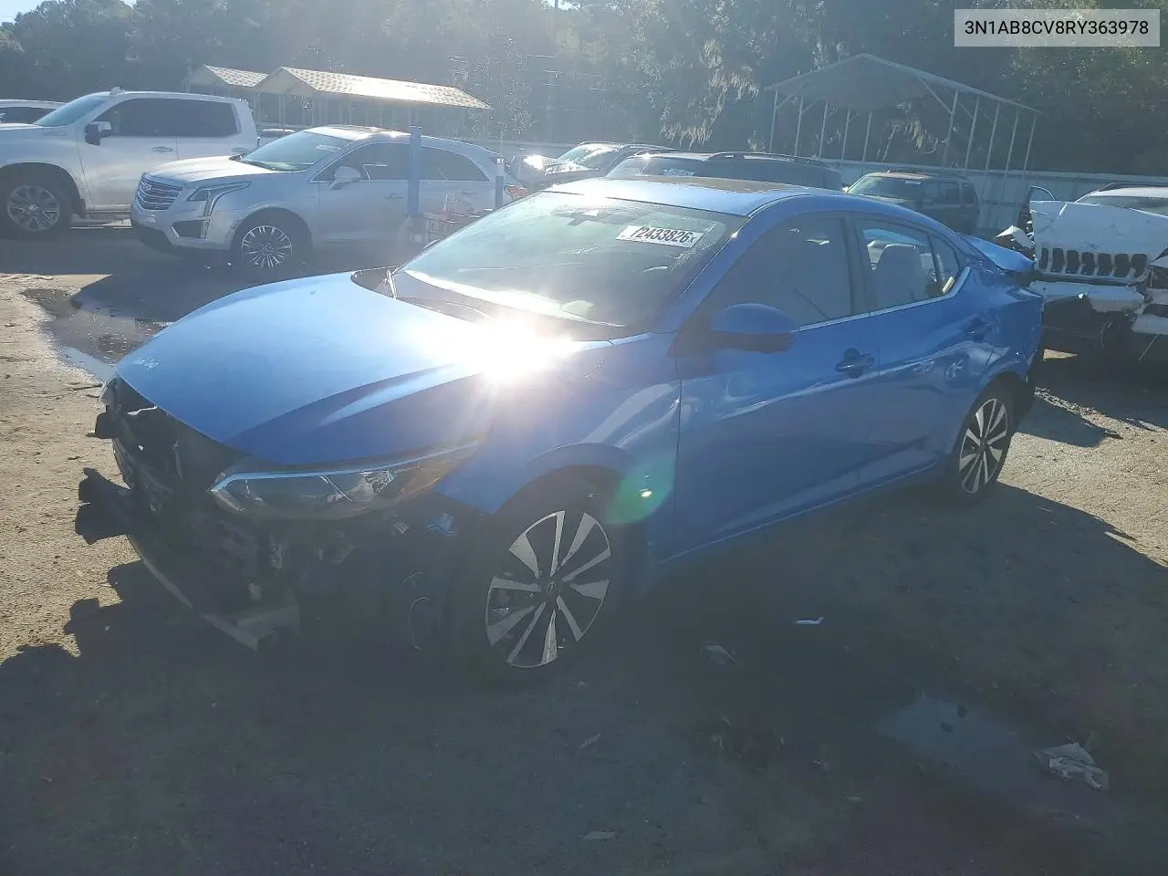 NISSAN SENTRA 2024, VIN 3N1AB8CV8RY363978