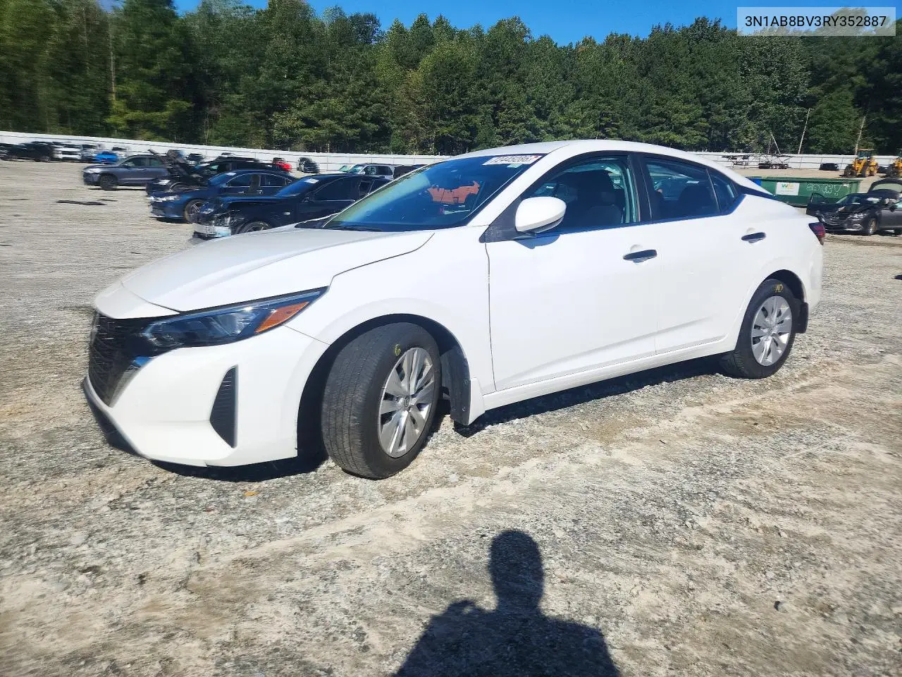 NISSAN SENTRA 2024, VIN 3N1AB8BV3RY352887