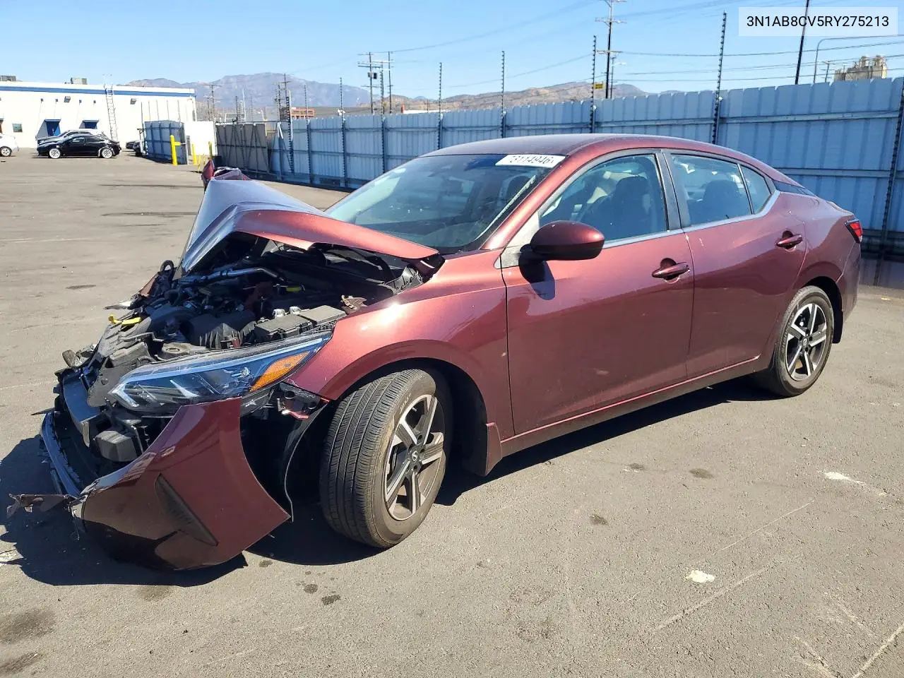 NISSAN SENTRA 2024, VIN 3N1AB8CV5RY275213