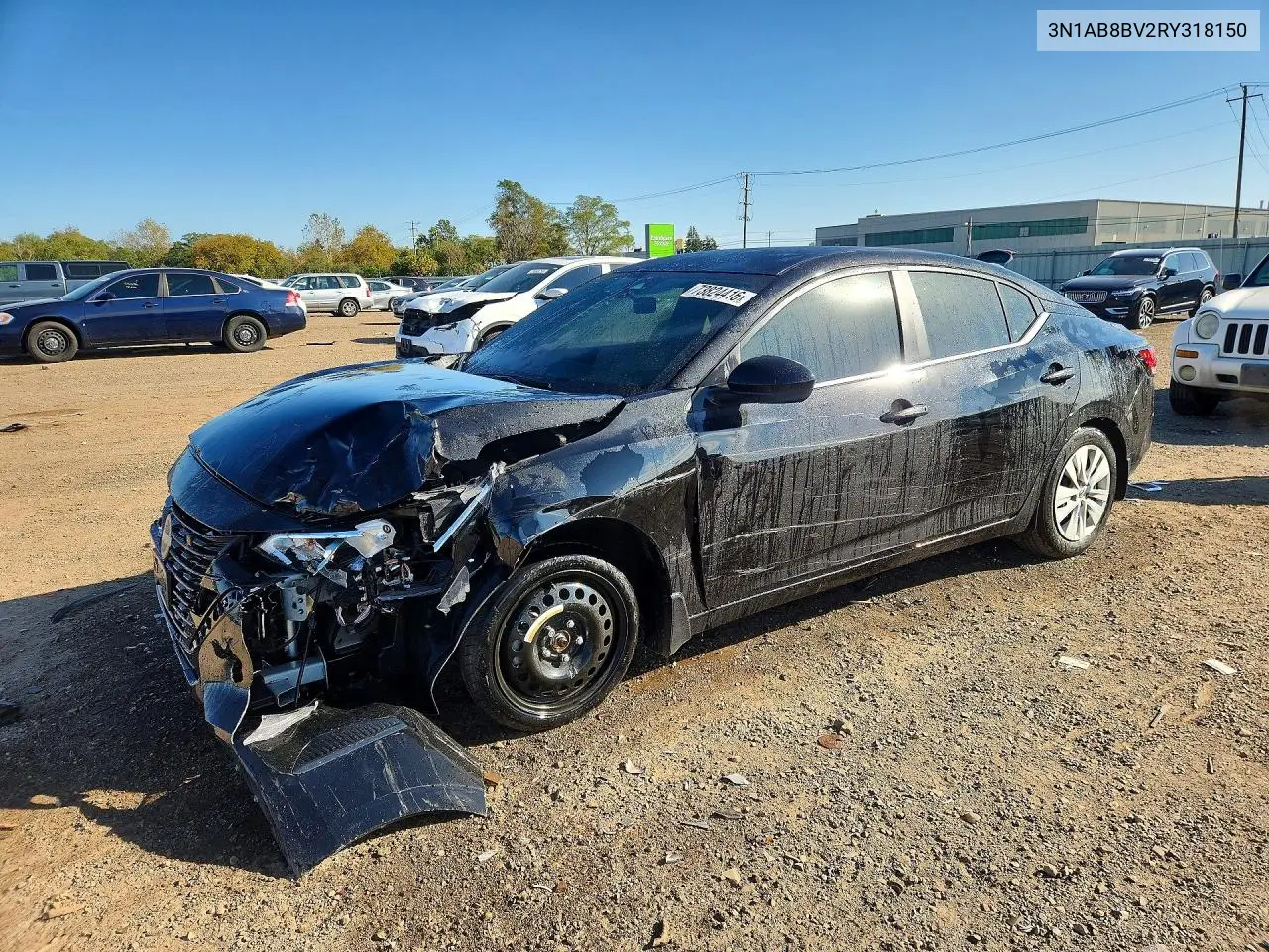 NISSAN SENTRA 2024, VIN 3N1AB8BV2RY318150