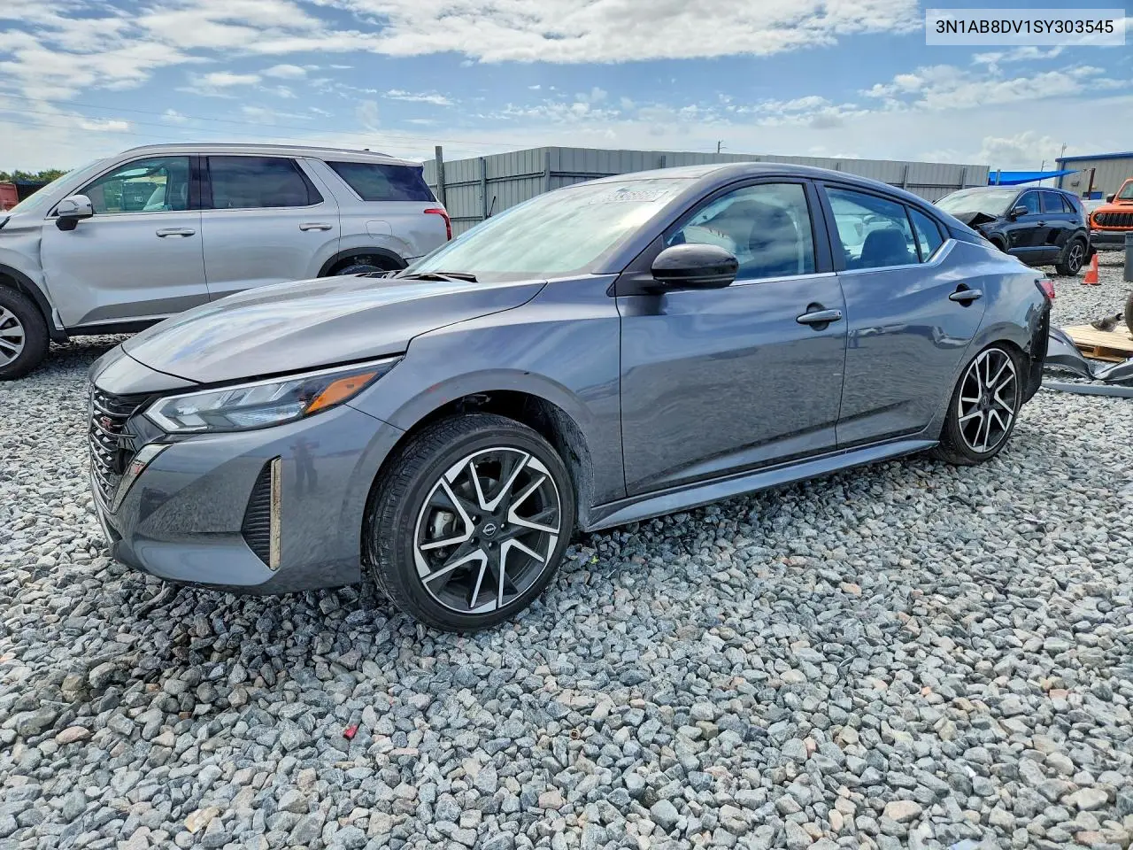 NISSAN SENTRA 2025, VIN 3N1AB8DV1SY303545