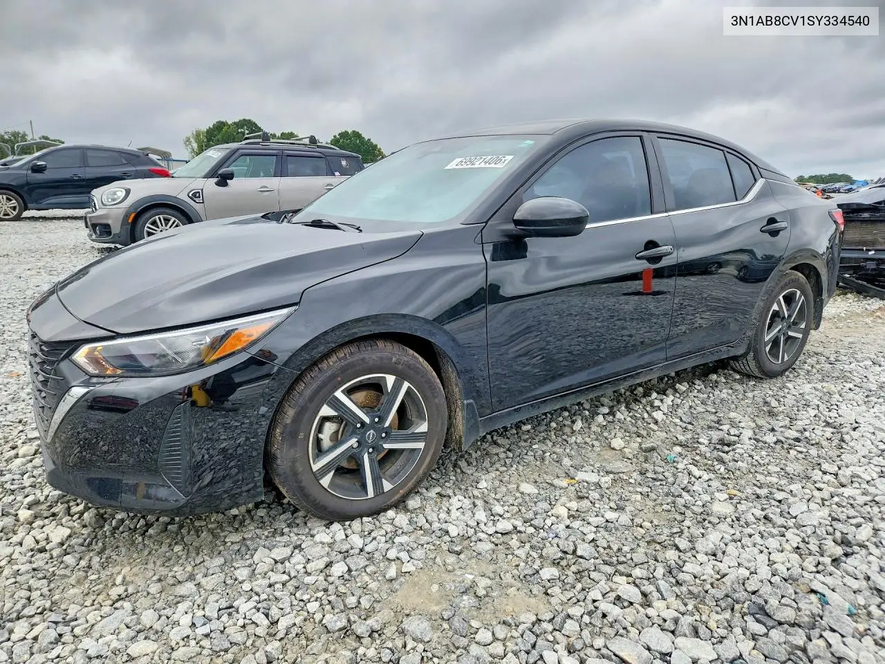 NISSAN SENTRA 2025, VIN 3N1AB8CV1SY334540