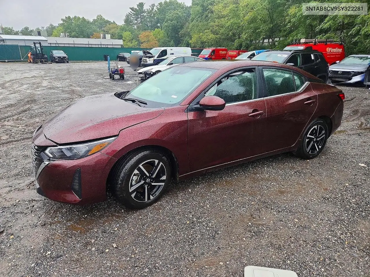 NISSAN SENTRA 2025, VIN 3N1AB8CV9SY322281