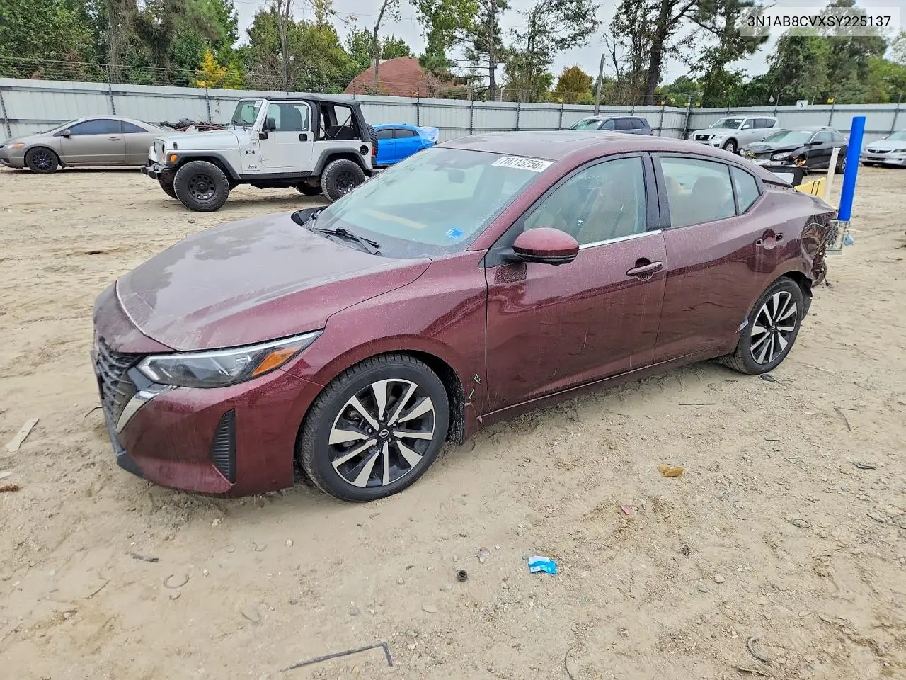 NISSAN SENTRA 2025, VIN 3N1AB8CVXSY225137