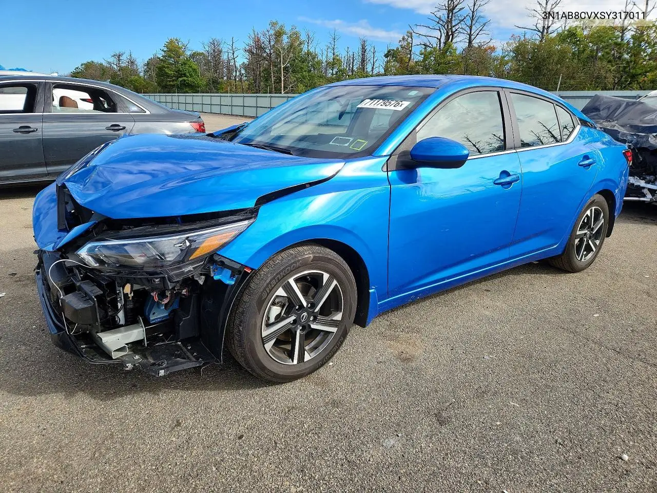 NISSAN SENTRA 2025, VIN 3N1AB8CVXSY317011