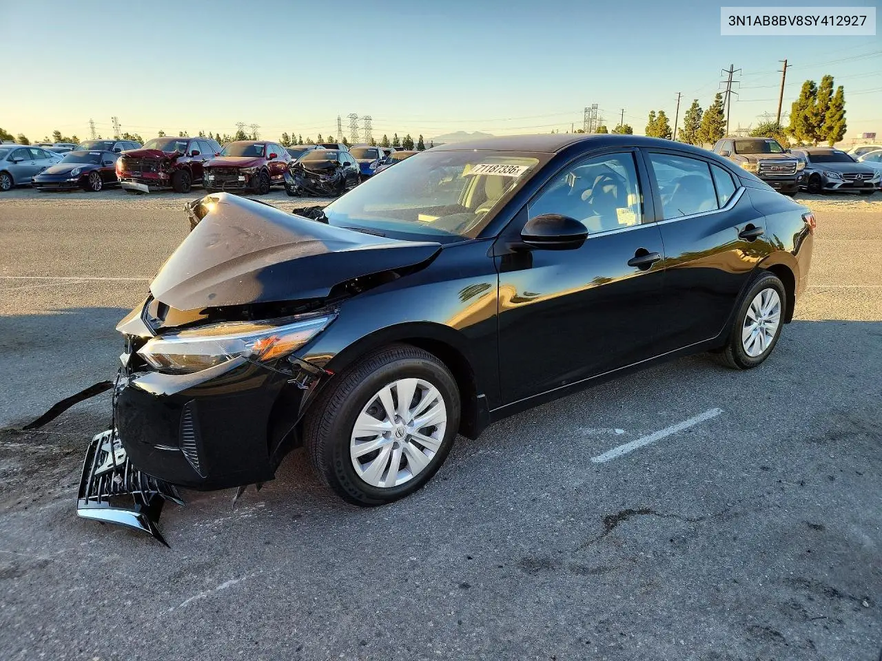 NISSAN SENTRA 2025, VIN 3N1AB8BV8SY412927