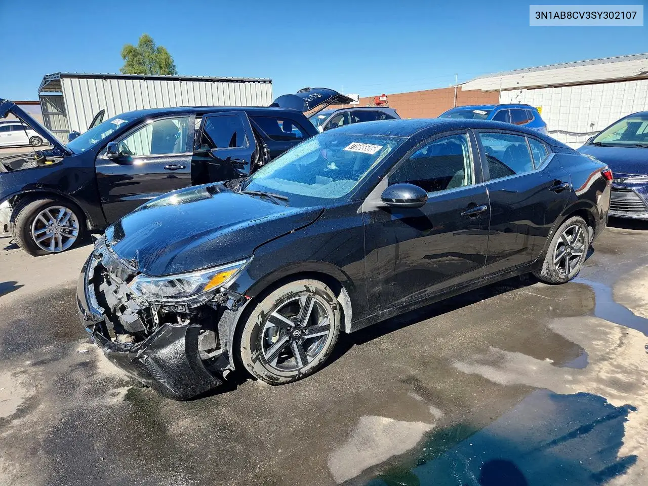 NISSAN SENTRA 2025, VIN 3N1AB8CV3SY302107