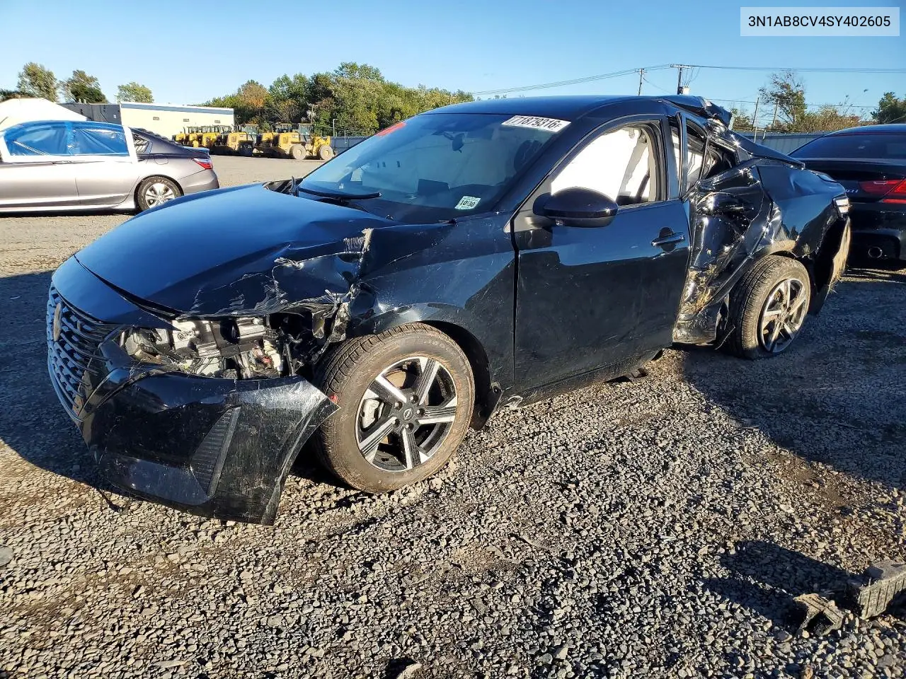 NISSAN SENTRA 2025, VIN 3N1AB8CV4SY402605