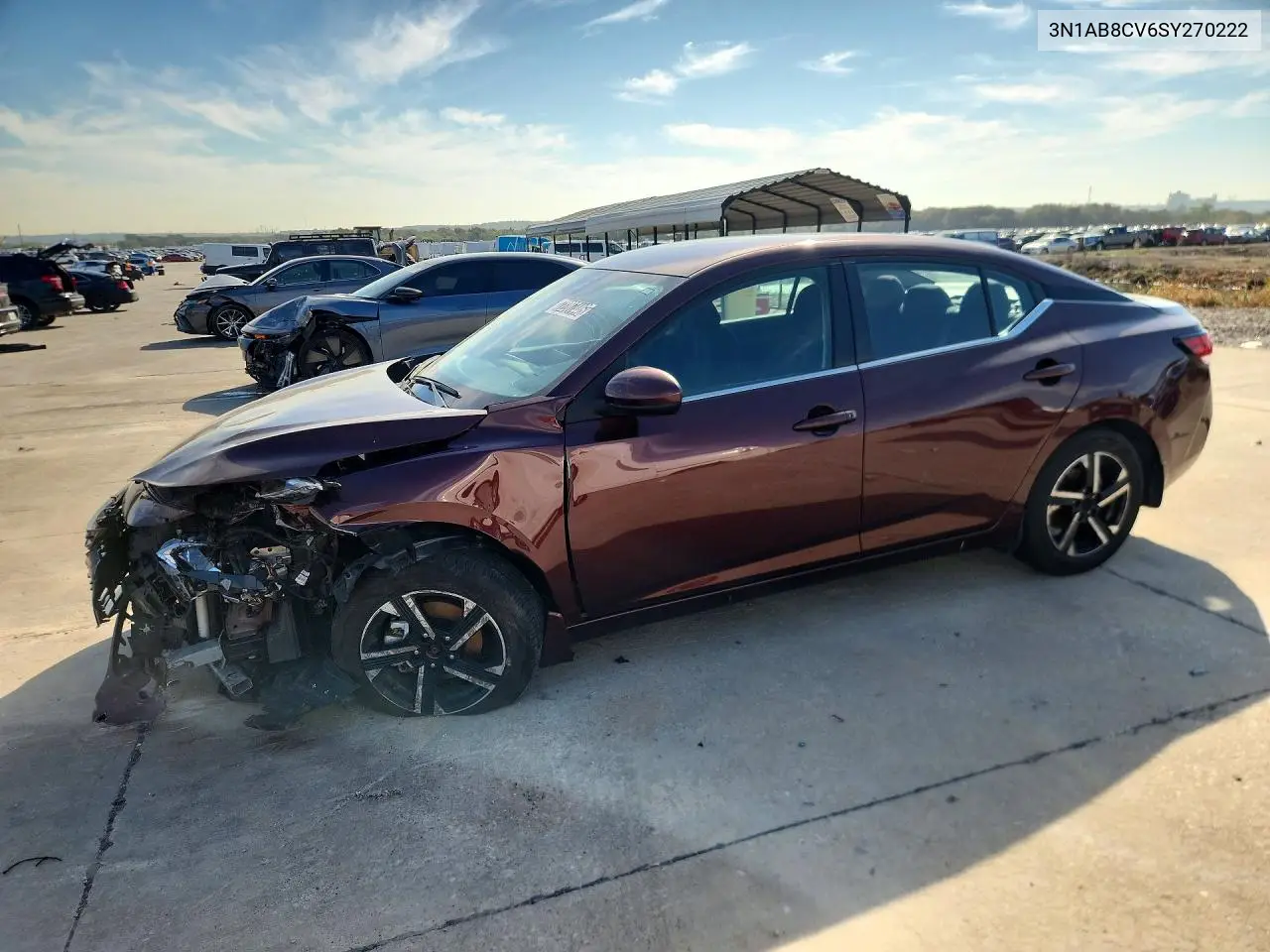 NISSAN SENTRA 2025, VIN 3N1AB8CV6SY270222