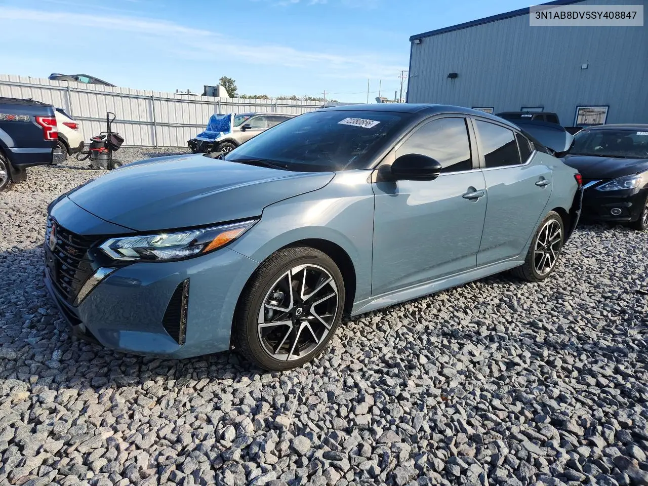 NISSAN SENTRA 2025, VIN 3N1AB8DV5SY408847