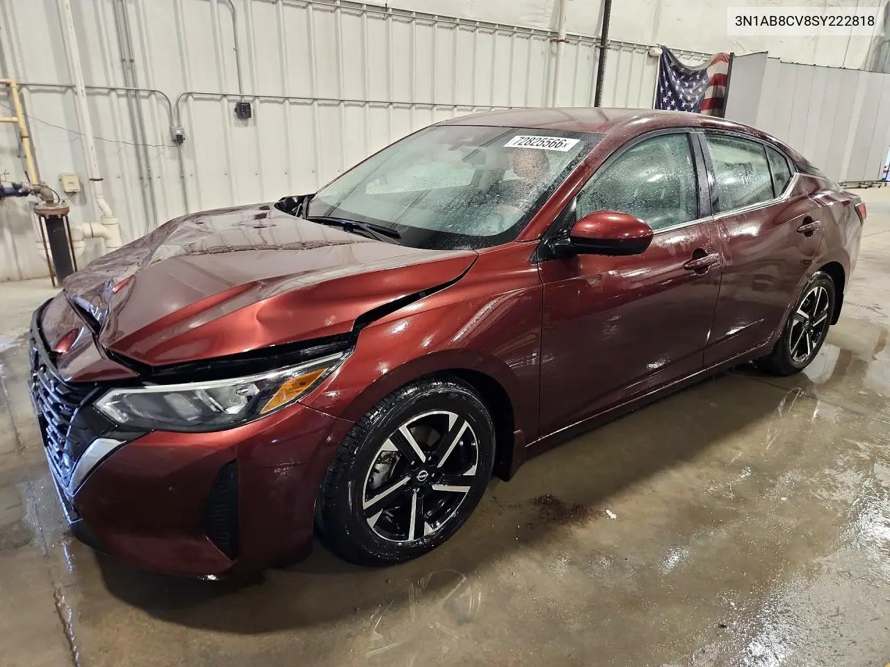 NISSAN SENTRA 2025, VIN 3N1AB8CV8SY222818