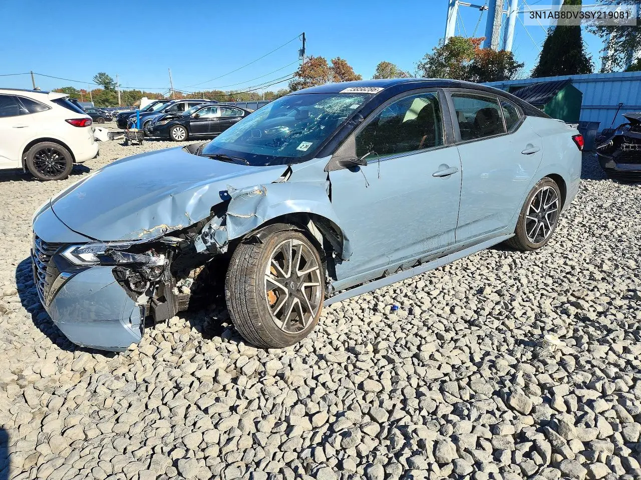 NISSAN SENTRA 2025, VIN 3N1AB8DV3SY219081