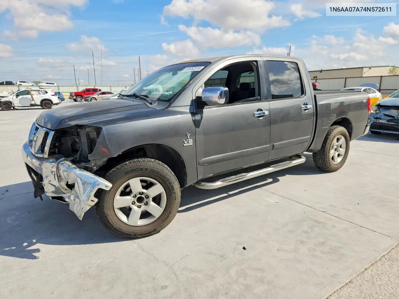 NISSAN TITAN 2004, VIN 1N6AA07A74N572611
