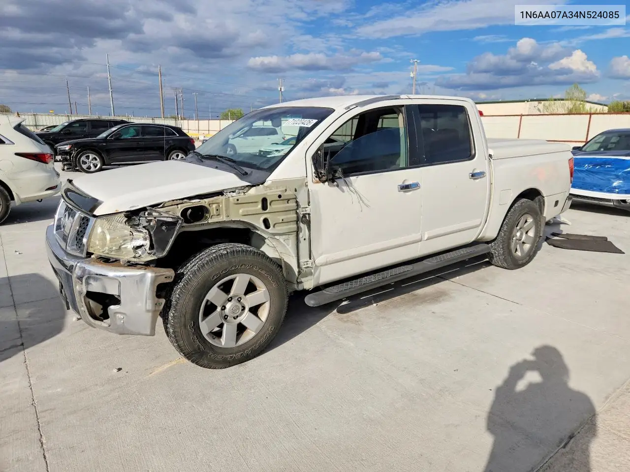 NISSAN TITAN 2004, VIN 1N6AA07A34N524085