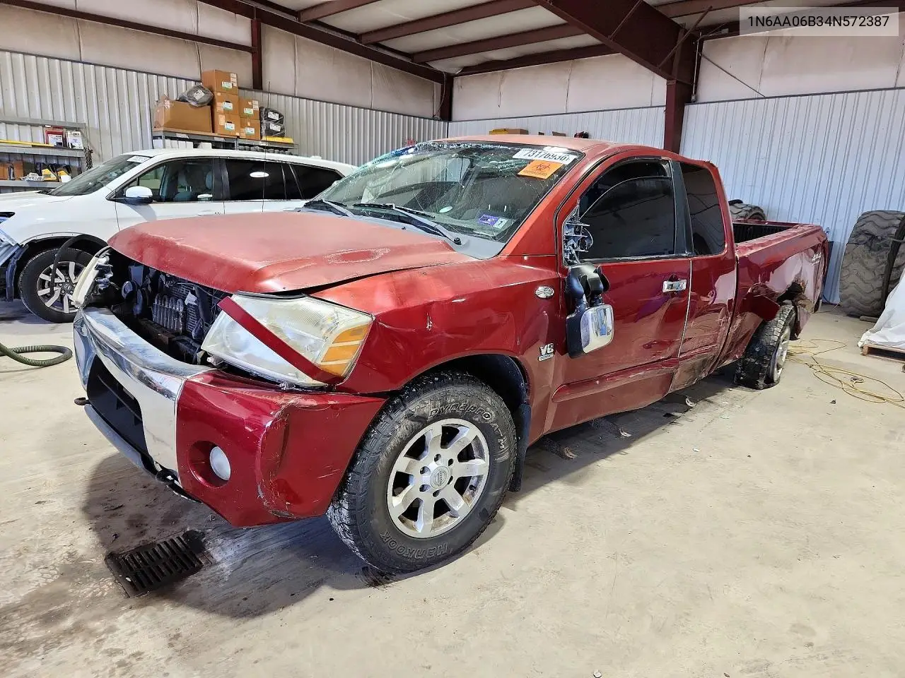 NISSAN TITAN 2004, VIN 1N6AA06B34N572387
