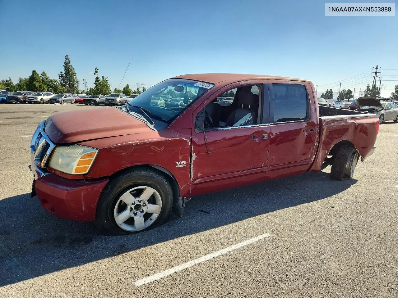 NISSAN TITAN 2004, VIN 1N6AA07AX4N553888